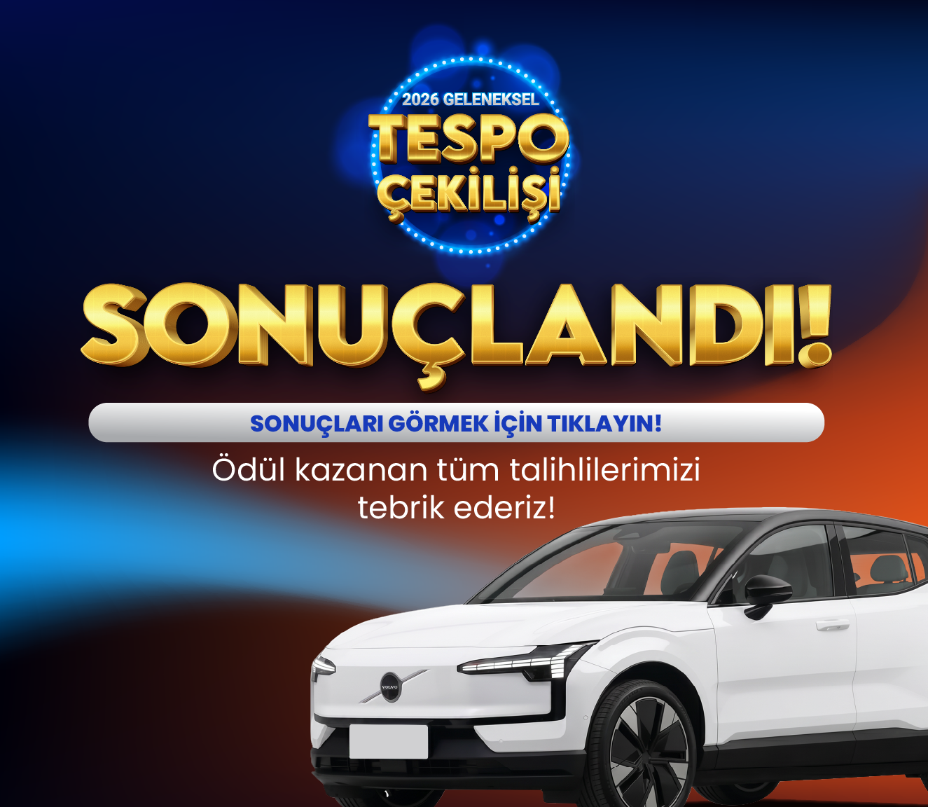 2026 Geleneksel Tespo Çekilişi Sonuçları